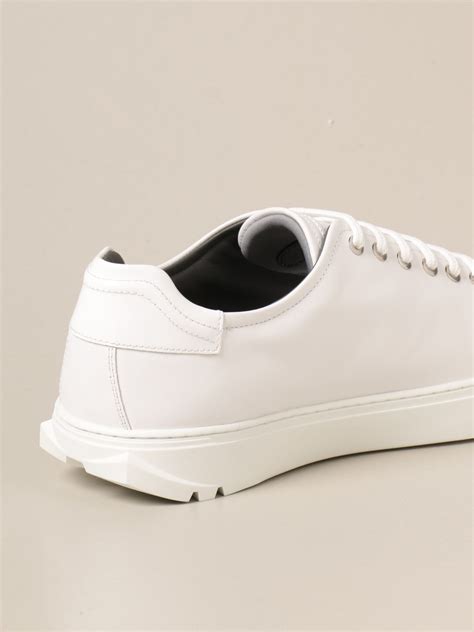 salvatore ferragamo leather sneakers.